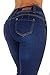 Style B925I1 – Colombian Design, Mid Waist, Butt Lift, Boot Leg Jeans in Dark Blue Size 7