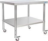 KUARBARR Stainless Steel Table for Prep & Work with