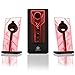 GOgroove BassPULSE 2.1 Computer Speakers with Red LED Glow Lights and Powered Subwoofer - Gaming Speaker System for Music on Desktop , Laptop , PC with 40 Watts , Heavy Bass primary