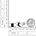 Gem Stone King Silver and Black Contoured Stainless Steel Shirts Cufflinks Men's Fashion Luxurious Tuxedo Charm Business Wedding (20X12MM)