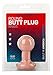 Doc Johnson Classic - Round Butt Plug - 1.8 Inch Diameter - Small - White