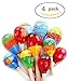 POPLAY Wood Maracas, 4 PCS