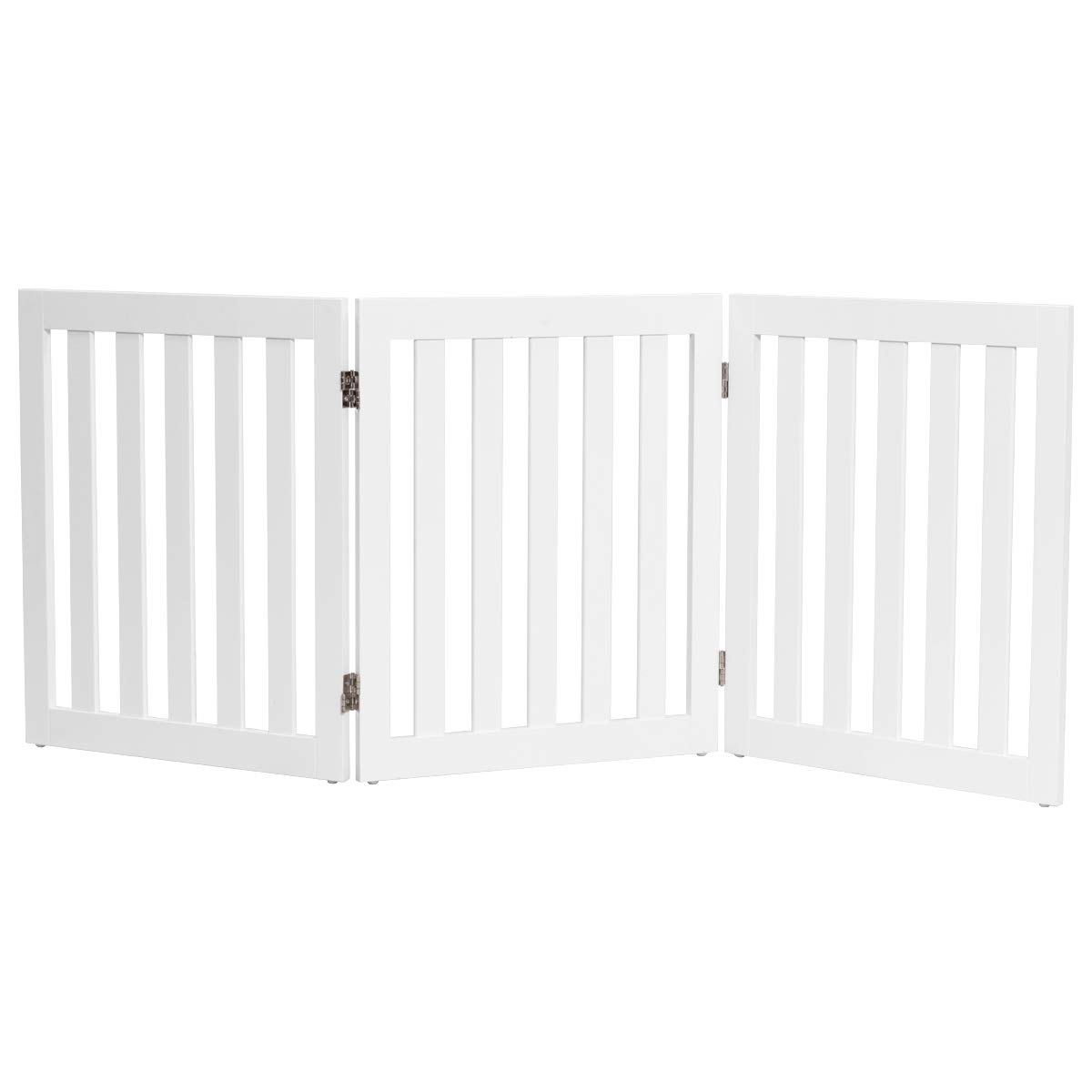 Buy Giantex 24'' Wooden Dog Gate, Configurable Freestanding Pet Gate