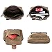 Genda 2Archer Waist Bags for Women Small Canvas Running Fanny Pack Coffee