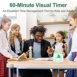 Yunbaoit Visual Timer with Night Light, 60-Minute