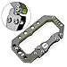 WINGOO Stainless Steel Key Chain Quickdraw Carabiner Anti-lost Key Chain Climbing Carabiner Backpack Buckle (Green)