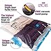 lekors - 8 Vacuum Storage Bags for Clothes - 4 Jumbo Space Bags and 4 Large Vacuum Seal Bags for Clothing - up to 80 Percent Compression - with Travel Hand Pump