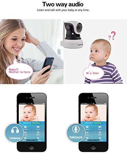 VSTARCAM C7824WIP P2P HD 720P Wireless WiFi IP Camera Night Vision Two-Way Voice Network Indoor CCTV Onvif Multi-Stream Baby Monitor Mobile Phone Remote Monitoring (Maximum Support 128G TF Card) - Thumbnail 6