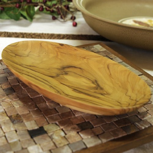 From The Earth - Olive Wood Oval Bowl - Fair Trade & Handmade