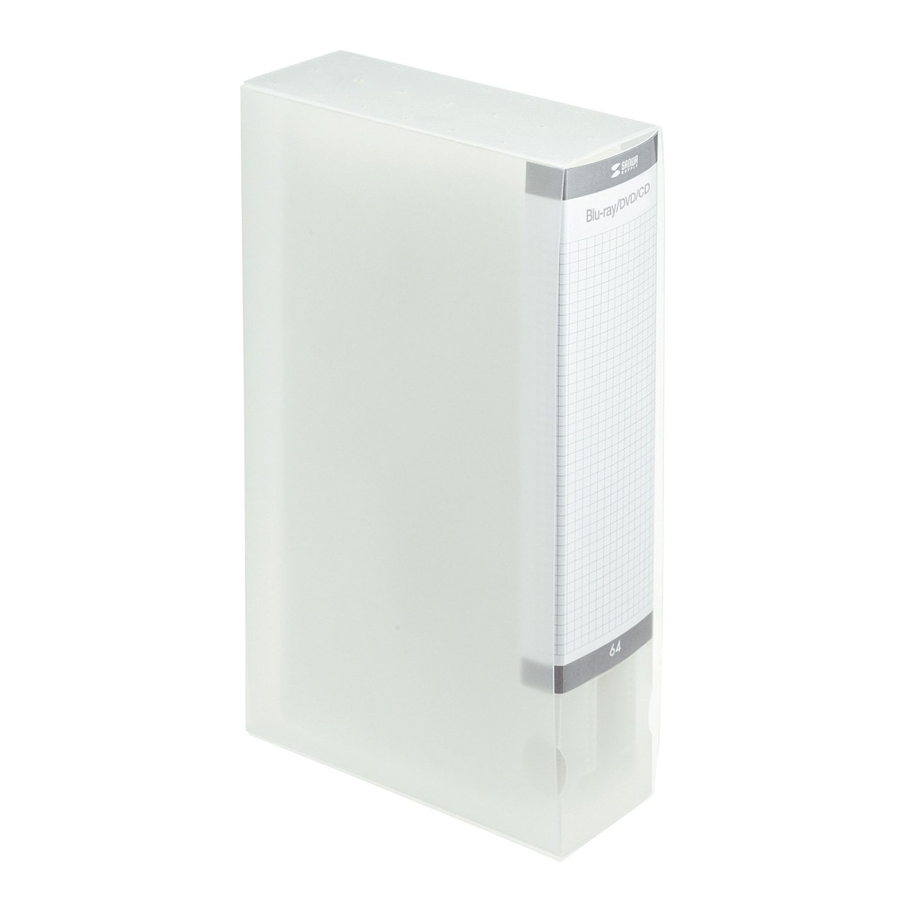 サンワサプライ ブルーレイディスク対応ファイルケース(64枚収納・クリア) FCD-FLBD64C商品画像