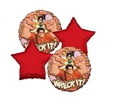 Wreck It Ralph Birthday Party Helium Balloon Bouquet Kit 4 Mylar Foil Balloons Decor