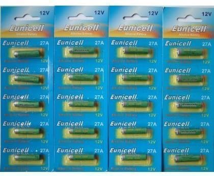 20 x Eunicell 27A 12v Alkaline Batteries