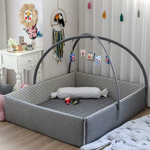 Joyful Bumper Baby Bed Crib (Black)