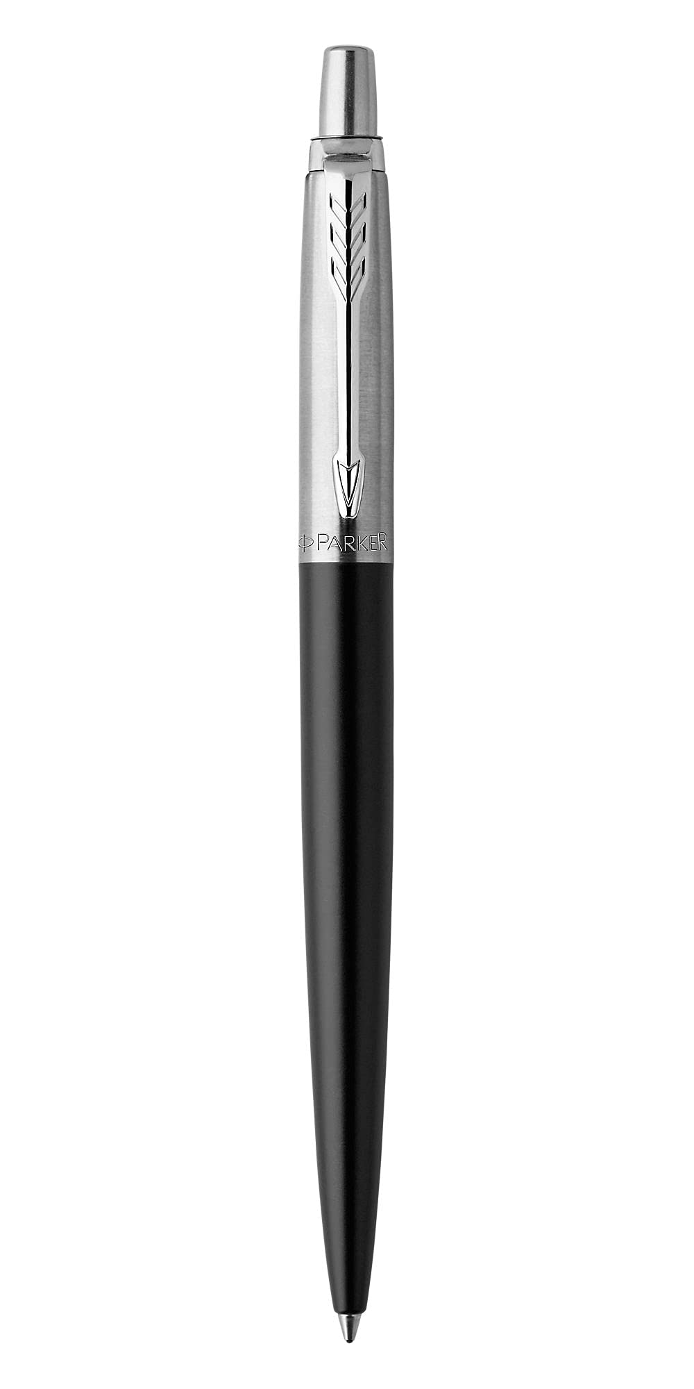 Parker Jotter Gel Pen | Bond Street Black with Chrome Trim | Medium Point Black Ink (0.7 mm) | Gift Box
