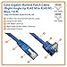Tripp Lite Cat6 Gigabit Molded Patch Cable (RJ45 Right Angle Up M to RJ45 M) Blue, 10-ft.(N204-010-BL-UP)