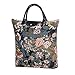 Signare Tapestry Foldable Tote Bag Reusable Shopping Bag Grocery Bag With Floral Peony Design (FDAW-PEO)