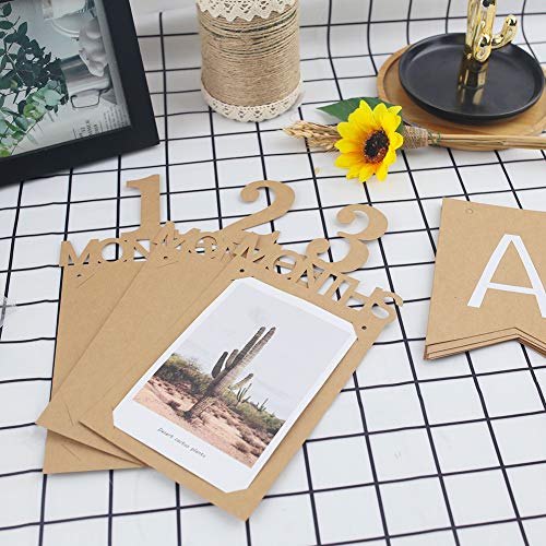 Koogel 1. Geburtstag Girlande, Baby Geburtstag Fotogirlande Foto Banner Hängende Foto Wanddekoration für Erste Heilige Kommunion Geburtstag Party