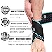 Dualeco Ankle Brace 1 Pair,Adjustable Ankle Brace Support for Women/Men/Kids, Elastic Compression Ankle Wrap, Lace Up Ankle Brace Support for Sprained Ankle, Achilles Tendon, Sports, Running