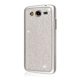 Samsung Galaxy Mega 5.8 Case, EMPIRE GLITZ Slim-Fit Case for Samsung Galaxy Mega 5.8 - Dotted Glitter Glam Silver (1 Year Manufacturer Warranty)
