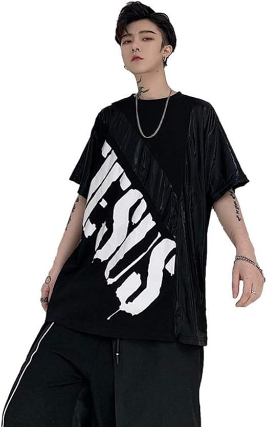 Amazon Mlboss Tシャツ メンズ 半袖 カットソー 英字付き ビッグシルエット ティーシャツ 薄手 夏bigtシャツ ストリート系 原宿風 Tシャツ カットソー 通販