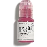 Perma Blend - Bazooka - Bright Pink Tattoo Ink for Permanent Makeup - Lip Blush Microblading Ink to Enhance Color - Lip Blushing &amp; Tattoo Supplies - Vegan (0.5 oz)