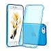 Shamo's Case iPhone 6 Plus and iPhone 6S Plus Transparent Shock Absorption TPU Rubber Gel (Deep Blue)