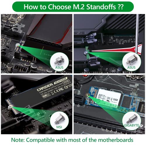 633pcs Laptop Screws, M.2 NVMe SSD Mounting Screw Kit, M2 M2.5 M3