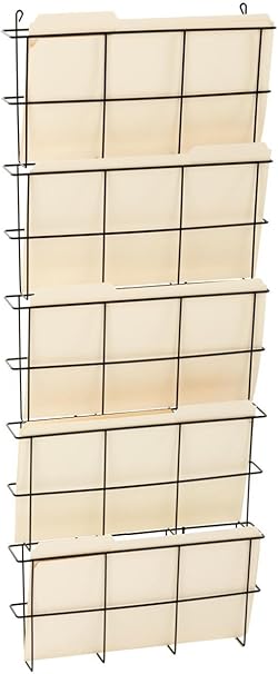 Displays2go Juego de 4 – oficina carpeta de archivo organizador de