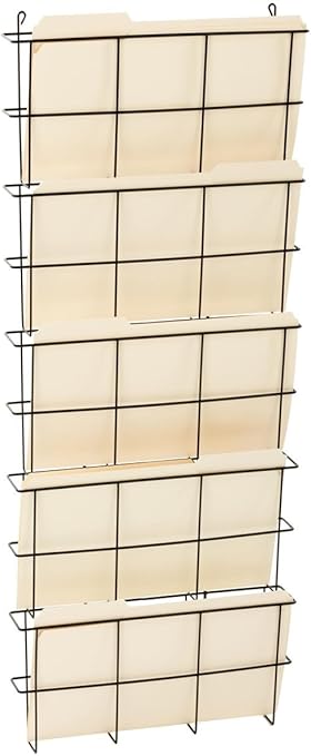 Displays2go Juego de 4 – oficina carpeta de archivo organizador de