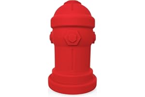 BARK POTTY Small Dog Fire Hydrant 4x7 Silicone Soft Potty Training Aid for Small Breeds Under 10lbs Toy Breeds Indoor Outdoor Training Red