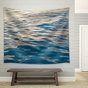 Water Surface of The Sea Background - Fabric Wall Tapestry Home Decor - 51x60 inches