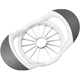 16-Slice Apple Slicer Corer Apple Corer Tool with stainless steel blade Used in fruit (White)