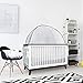 Crib Tent by Pro Baby Safety - Crib Topper Net with Viewing Window – See Through Soft Silky Mesh - Zippered Safety Top for Mosquito Bites and Falling Protection for Infant