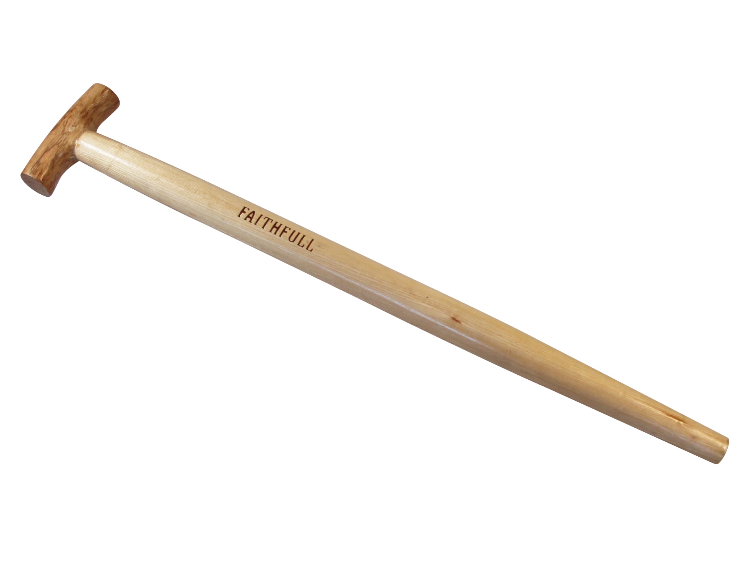 Faithfull Replacement T Handle Straight Taper for Spades, Forks & Shovels – FSC Ash Wood - 71cm (28in)
