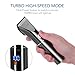 Kebor Hair Clippers for Men, Electric Cordless LED Display Titanium Ceramic Blade Cutting Kit with Charging Dock and Oil, Rechargeable Lithium-ion Battery Mens Beard Trimmer Wireless Travel Set PC1010