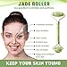 LPVLUX Anti Aging Jade Roller for Face Massage, 100% Natural Facial Massager with Double Rollers to Rejuvenate Skin