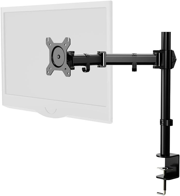 GT Innovation Monitor Stand Fully Adjustable Monitor Desk Mount Fits Screen Size up to 27 Inches with Cable Management
