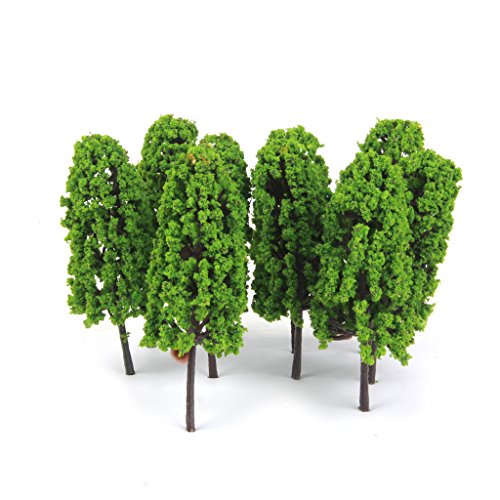 Fityle 40pcs N Scale Model Trees Layout Railroad Train Landscape 7.7-8cm/3-3.15'' - Thumbnail 6