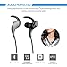 Bluetooth Headphones, Aumet Wireless V4.1 Earbuds –Magnetic Super Bass Stereo Noise Cancelling Earphones,Comfortable , Secure Fit and Sweatproof for Sports With Mic