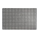 MATforTHAT Door Mat - Rubber Floor Mat - Outdoor for Home - Indoor for Commercial Kitchen - Helps Kids Keep Wet Mud and Snow Outside - Black, Heavy Duty Industrial Grade