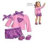 American Girl Truly Me Sparkling Hearts Outfit in Bag for 18