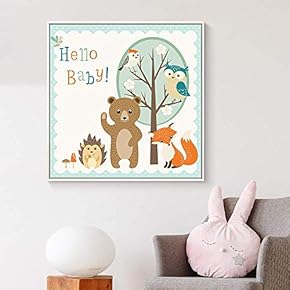 Floating Framed Canvas Wall Art for Living Room, Bedroom Canvas Prints for Home Decoration Ready to Hang - 16x16 inches