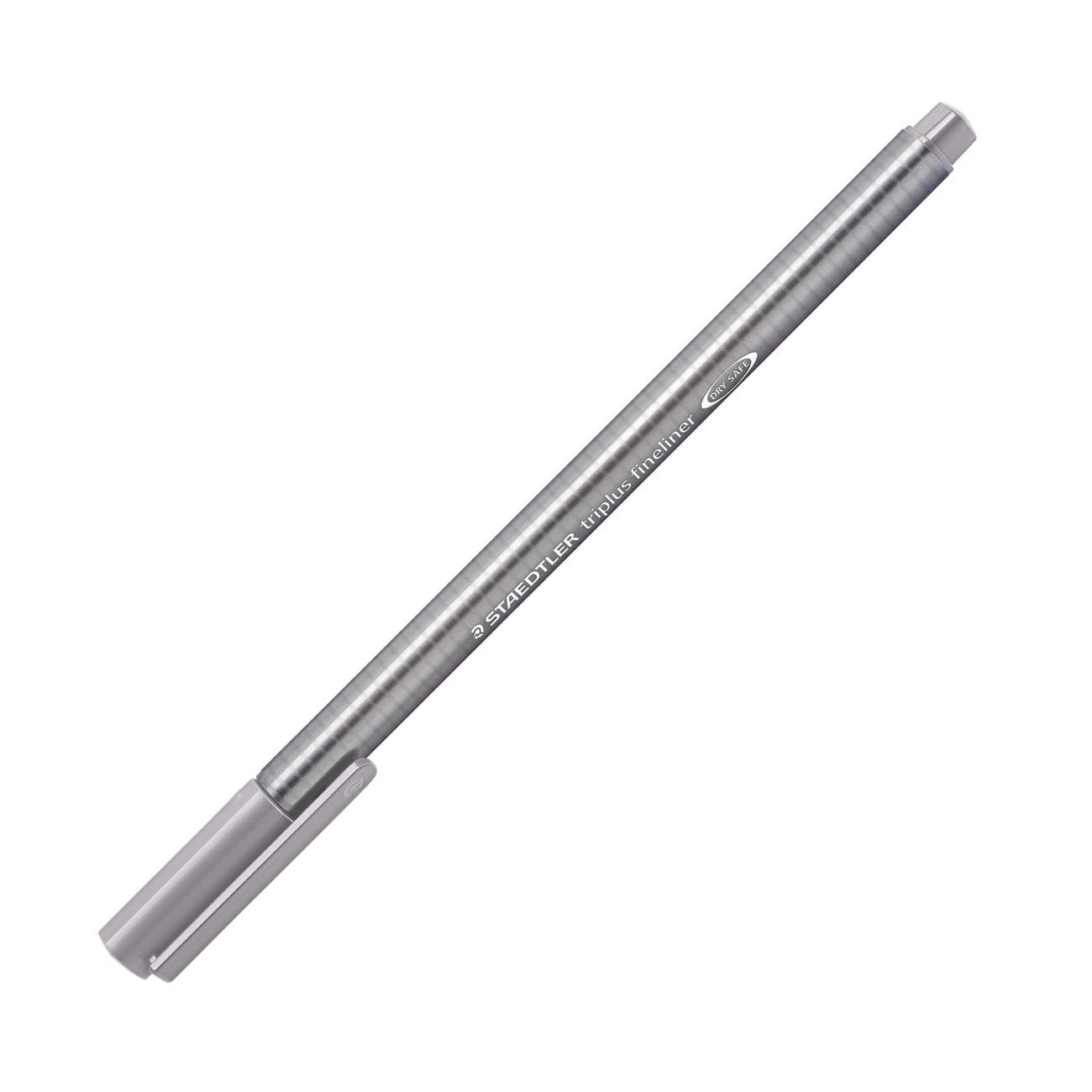 Triplus Fineliner 334 Felt-Tip Pen Superfine Tip 0.3 mm ,Stone Grey,Pack of 10