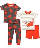 Carter's Baby Boys' 4 Piece Printed Cotton Set (Baby)