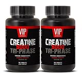 Creatine Tri-phase 5000mg, Perfect Blend of Creatine Monohydrate, Creatine HCL and Creatine Pyruvate (2 Bottles 180 Tablets)