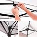 Leader Accessories Pop Up Canopy Tent 10'x10' Canopy Instant Canopy Shelter Straight Leg Including Wheeled Carry Bag, Blue
