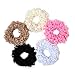 Goody Ouchless Womens Hair Scrunchie - 5 Count, Chenille & Cotton - Suitable for All Hair Types - Hair Accessories for Women Perfect for Long Lasting Braids, Ponytails and More - Pain-Free