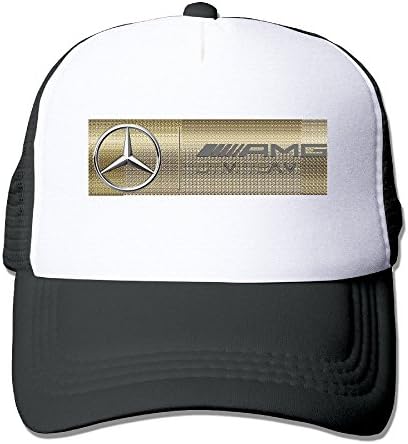 QATARINA Custom Mercedes AMG Petronas Formula One Team Logo Mesh Cap Baseball Hat Black