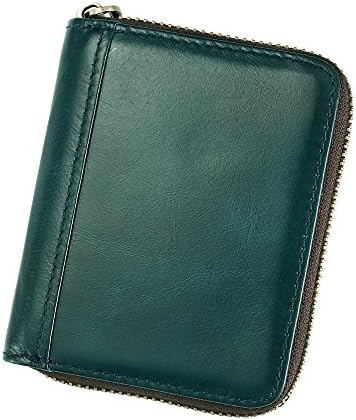 ZLDSO Leather Holder Zipper RFID Credit Card ID Cases Protector Travel Wallet