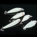 OriGlam 5Pcs Night Fishing Lure Bait Kit, Noctilucent Luminous VIB Popper Crank Minnow Pencil, Hard Bait Night Glow Artificial Lures, Sea Fishing Hard Baits Treble Hook Lure